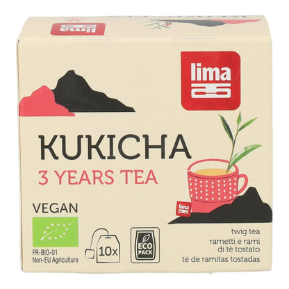 Chá Kukicha 3 anos ECO Lima 10 saquetas