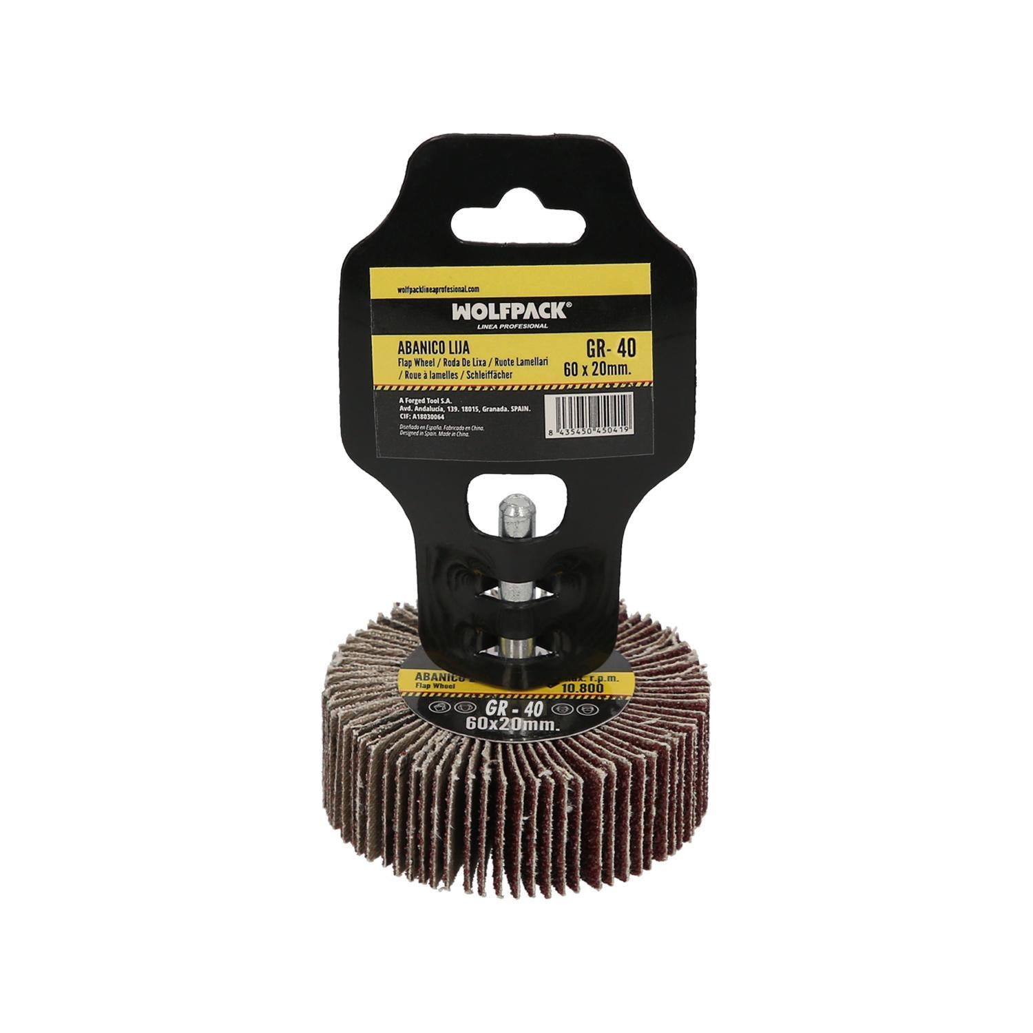 Abanico Lija Grano 40 Medida Ø 60 X 20 Mm. Disco Abrasivo Laminas, Ruedas Mil Hojas, Ruedas Abrasivas,lijado,desbaste,pulir