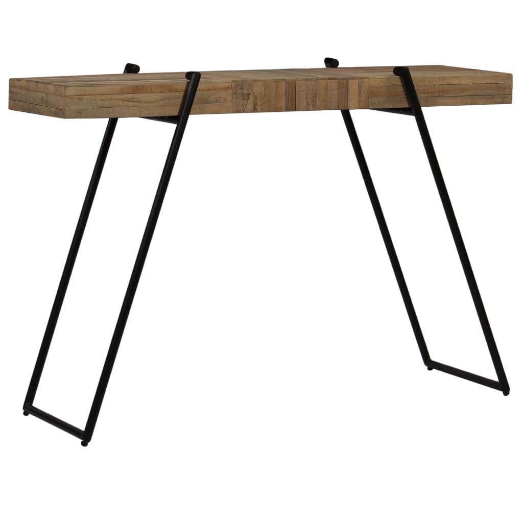Mesa Consola De Teca Reciclada 120x35x81 Cm_1