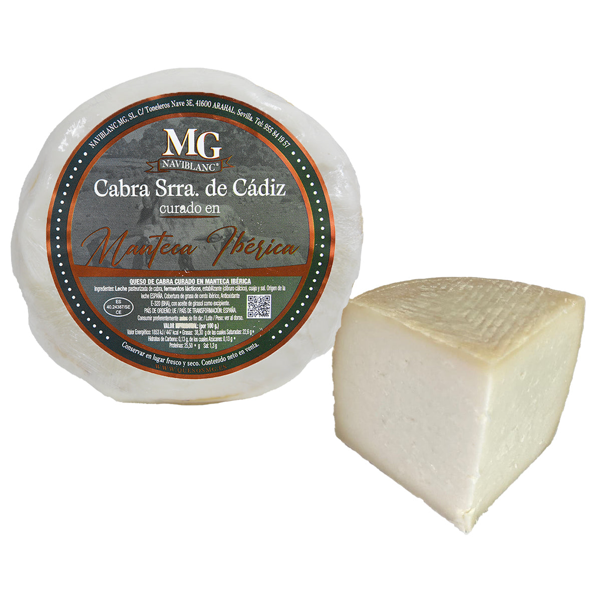Queso De Cabra Curado En Manteca Ibérica Mg – Media Pieza (0,5 Kg) – Sierra De Cádiz_1