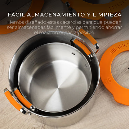 Cacerola Ø20cm S/s Induccion Con Tapa Compact_2