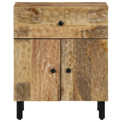 Mesita De Noche Madera Maciza De Mango 50x33x60 Cm_1