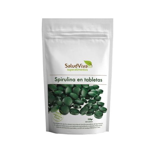 Spirulina ECO 260 comprimidos 125 g, Salud Viva