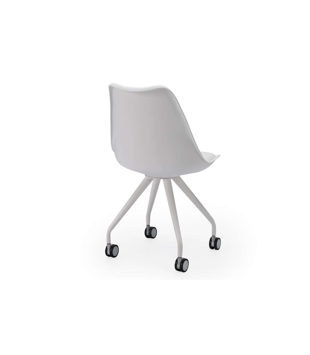 Pack De 2 Sillas De Oficina Elevable Rania Acabado Blanco, 48.5cm(ancho ) 82cm(altura) 52c_2