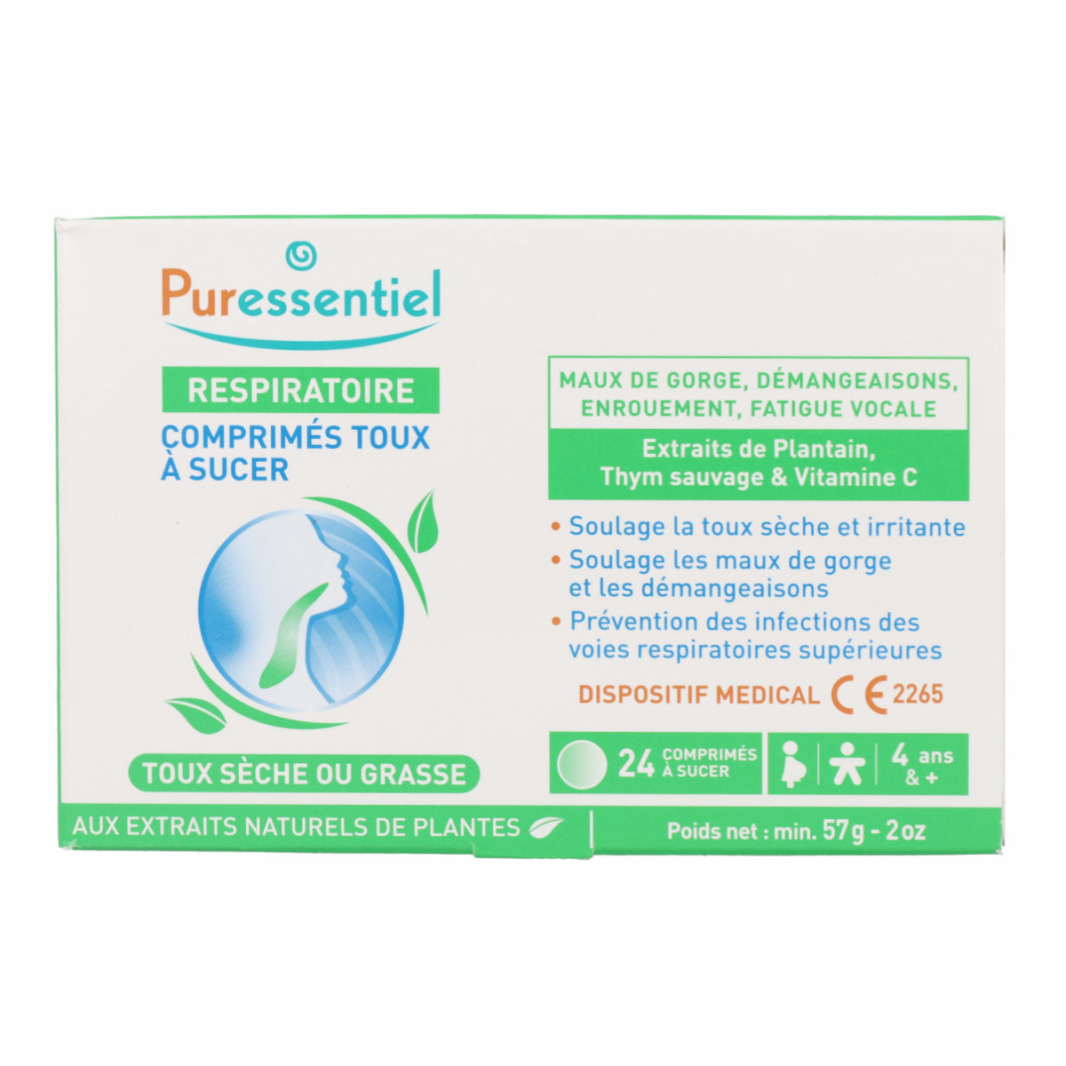 Respiratorio Comprimidos para la Tos para chupar PURESSENTIEL 24 uds