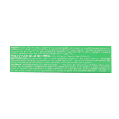 Respiratorio Comprimidos para la Tos para chupar PURESSENTIEL 24 uds