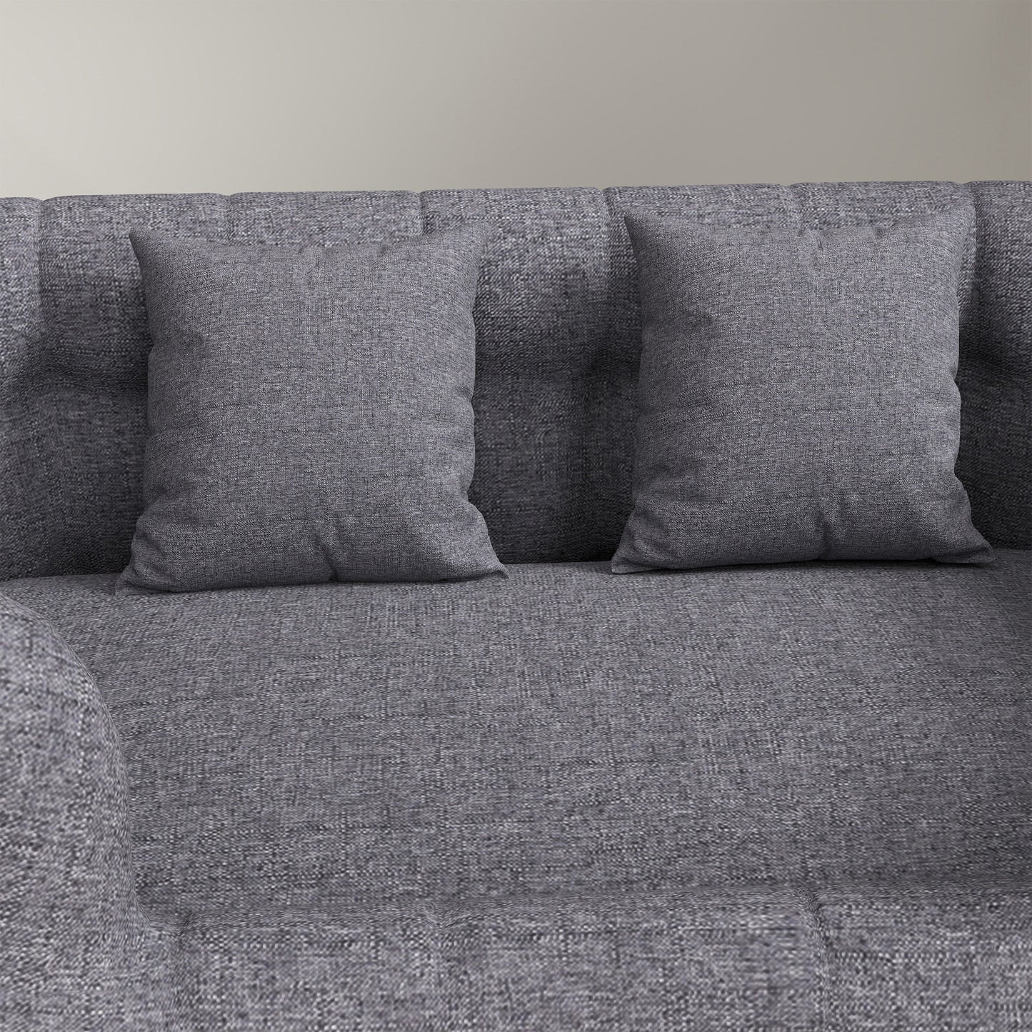 Pawhut Cama Para Perros Medianos Con 2 Almohadas Antideslizante 90x60x35cm Gris_3