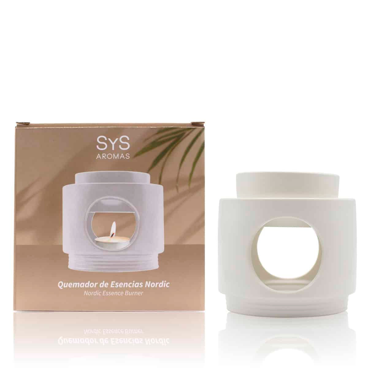 Quemador Aceites Esenciales Cerámica Nordic Sys Aromas | Difusor Tradicional | Aromaterapia | Diseño Decorativo_3