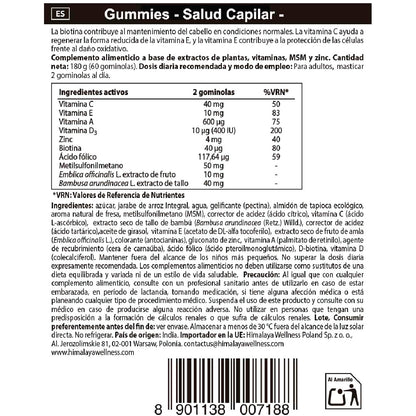 Gummies Salud capilar Himalaya 60 cápsulas
