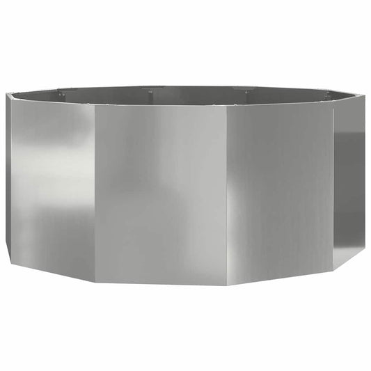 Jardinera Plateado 120 X 120 X 50 Cm Acero Galvanizado_0