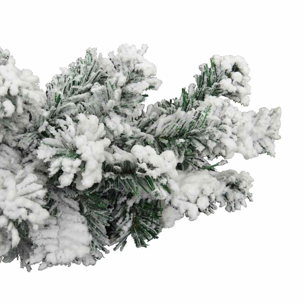 Vidaxl Guirnalda De Navidad Con Nieve Flocada Verde 20 M Pvc_3