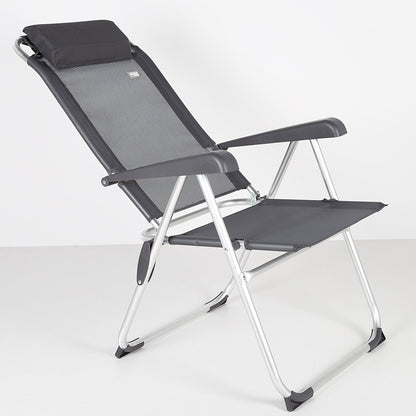 Silla Plegable Camping Multiposición Gris Oscuro C/cojín Aktive_2