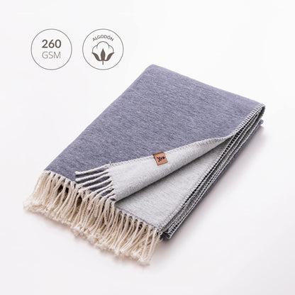 Manta Scotch 140x190 60% Algodón 40% Acrílico 320gsm Azul Scalpers Home_1