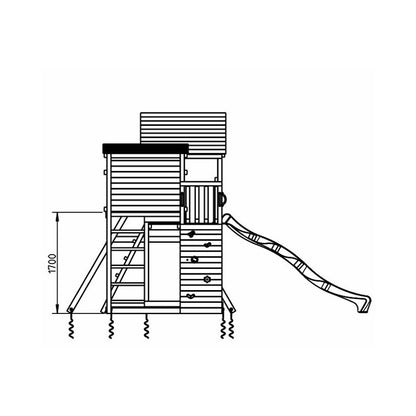 Parque Infantil Masgames Palazzo Xl Con Columpio Individual._4