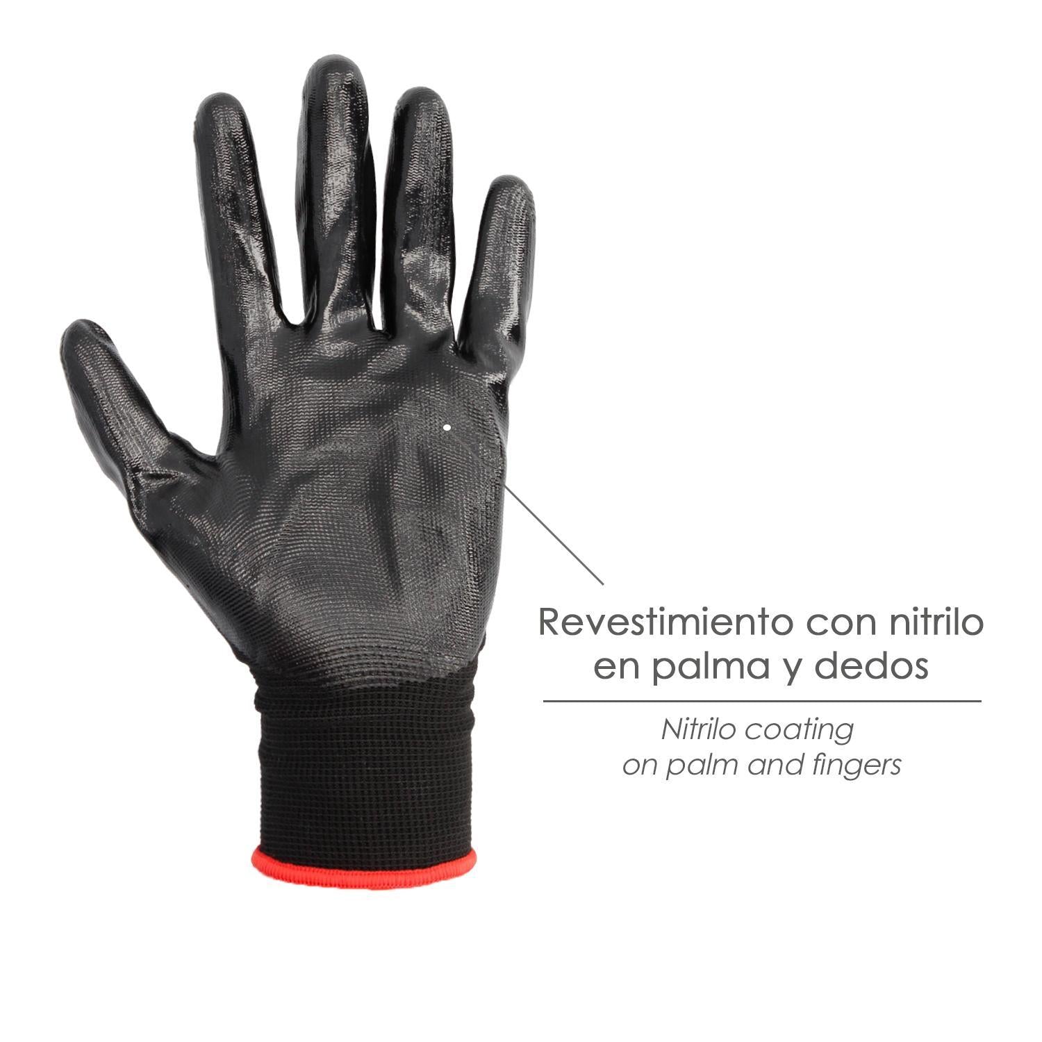 Guantes Nitrilo / Nylon Impregnado 6 (par)_1
