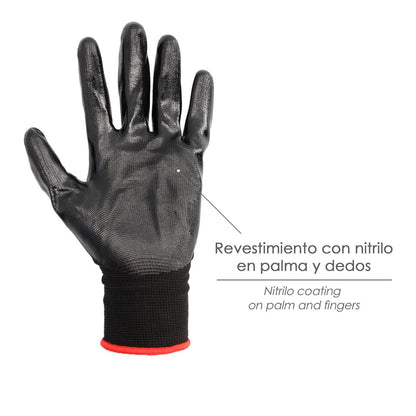 Guantes Nitrilo / Nylon Impregnado 7 (par)