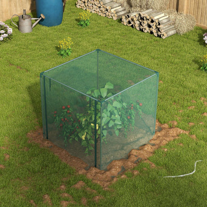Outsunny Jaula De Cultivo Con Soportes De Acero Y Puerta 120x120x110 Cm Verde_3