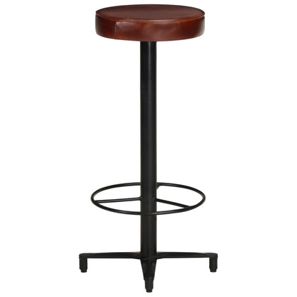 Taburetes De Barra De Cocina 2 Unidades Cuero Auténtico 76 Cm_1