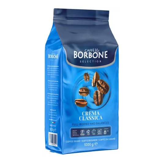 Grãos de café cremosos Borbone clássicos, 1 kg