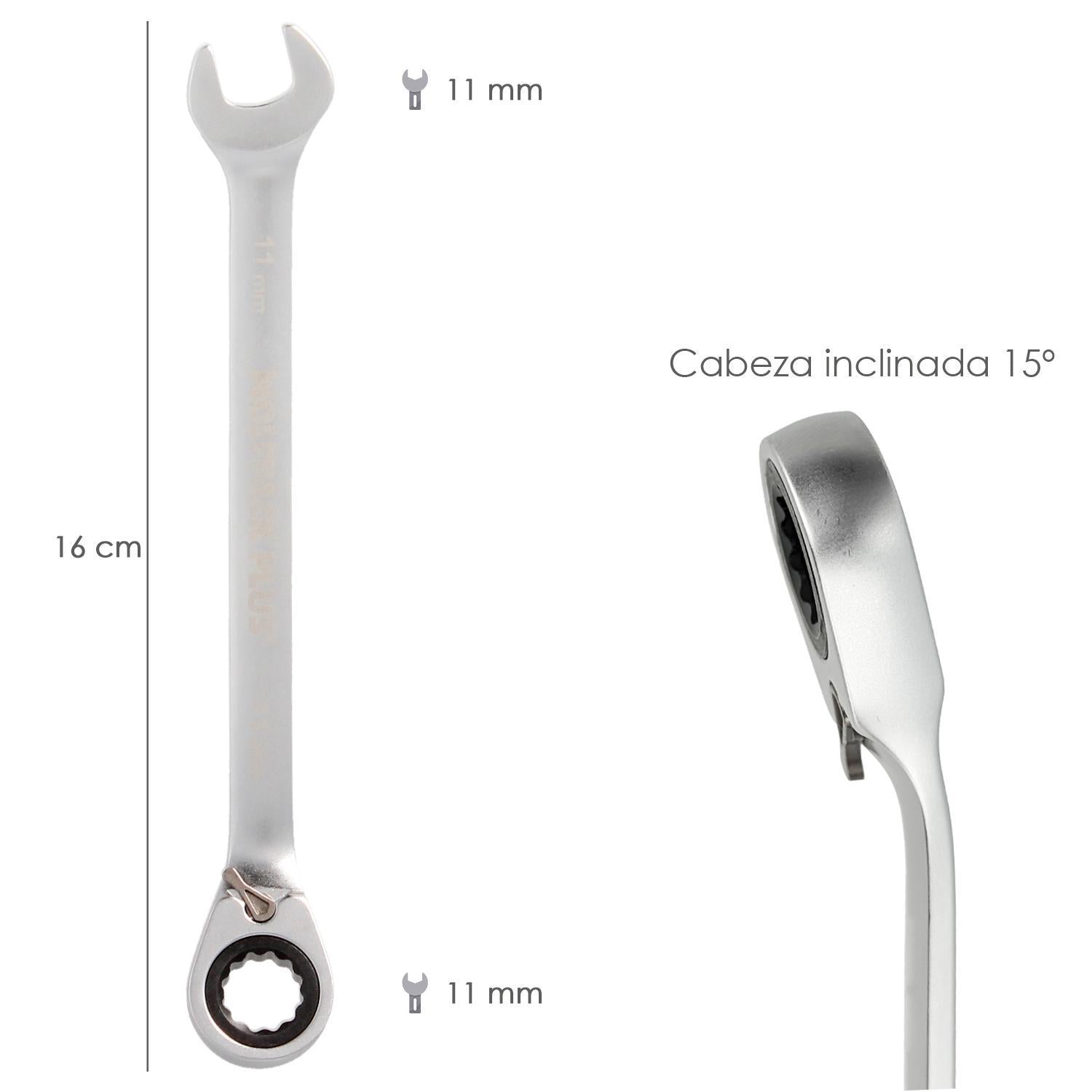 Llave Combinada Con Carraca 11 Mm. Din 3113