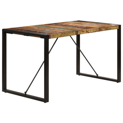 Mesa De Comedor De Madera Maciza Reciclada 140x70x75 Cm_1