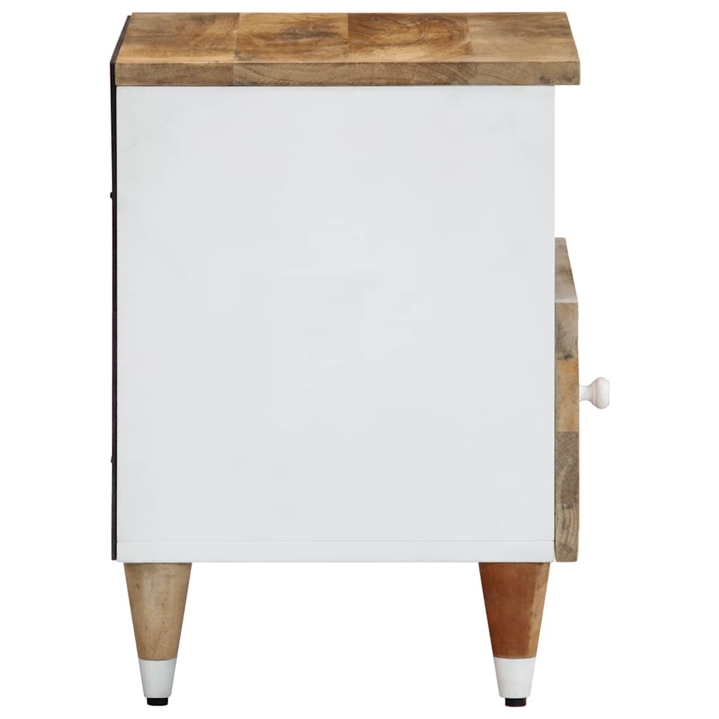 Mesitas De Noche 2 Uds Madera Maciza De Mango 40x33x46 Cm_3