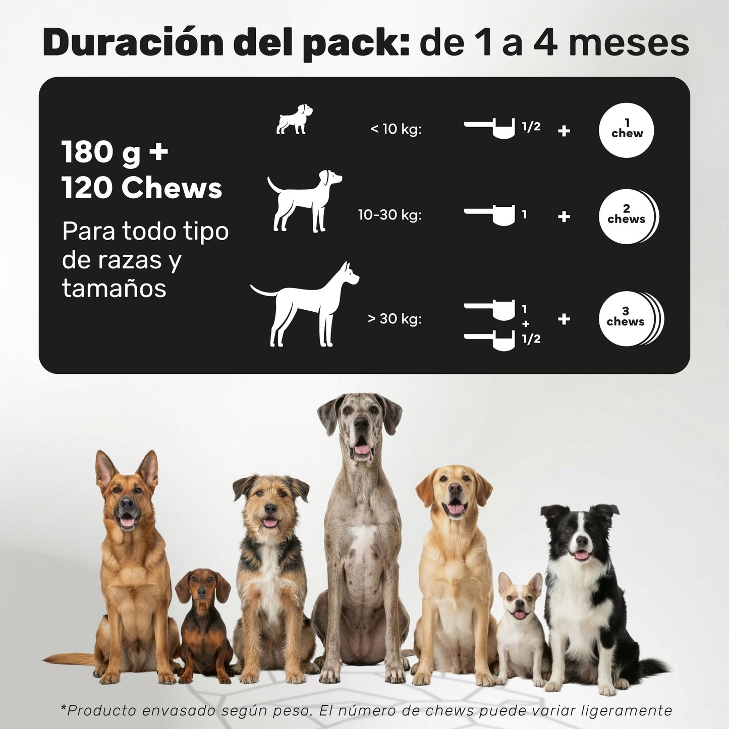 Pack Polvo Dental + Probiótico Para Perros. Suplementos Mascotas. 180 G Y 120 Masticables. Natuva Pets_4