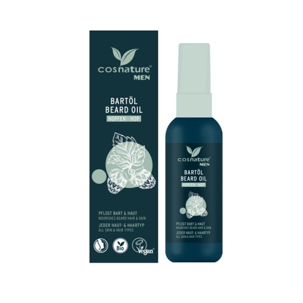 Óleo de barba de lúpulo biológico Costanute, 50 ml