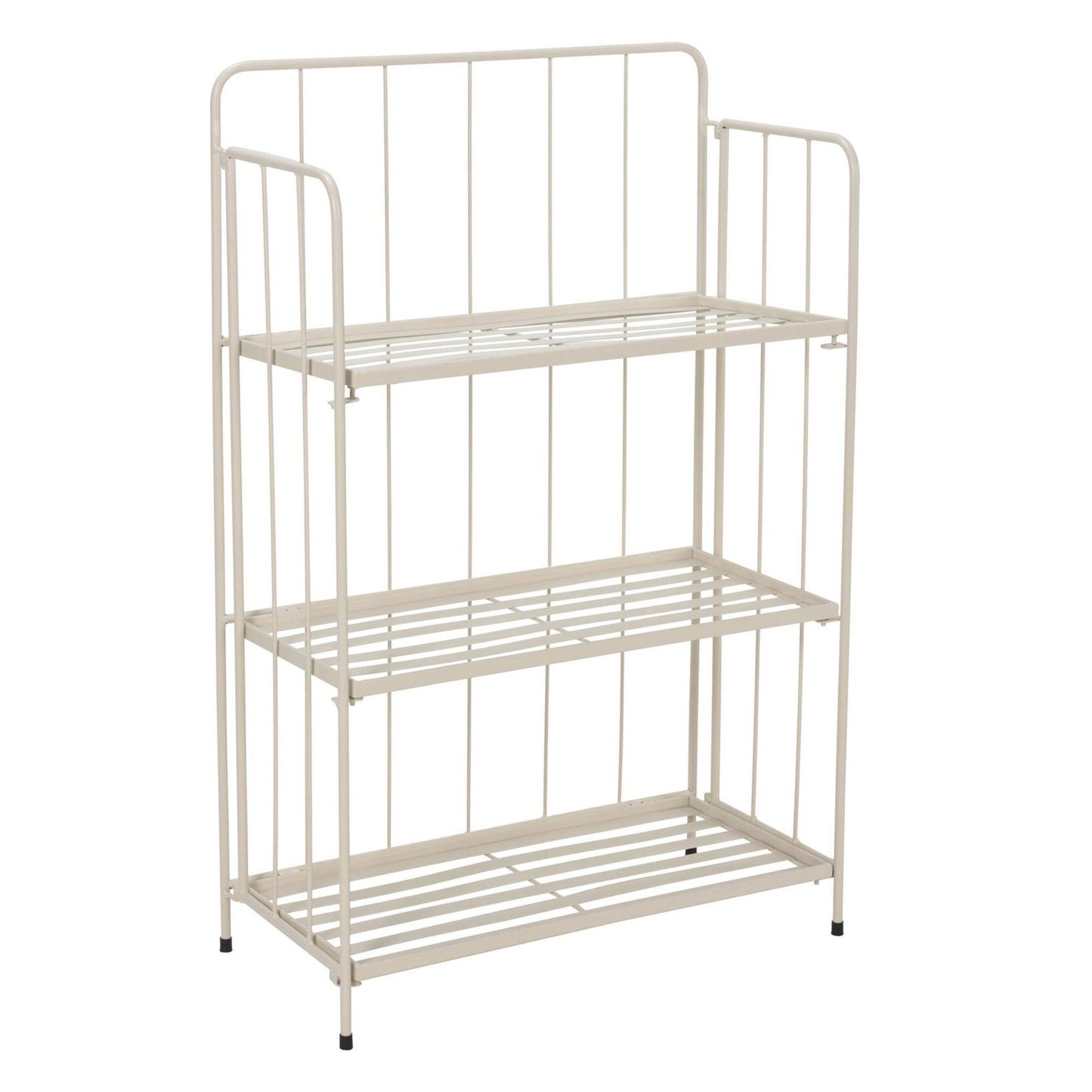 Well Home - Jardinera 3 Niveles Metal Caliza Diseño Plegable H.90cm._0