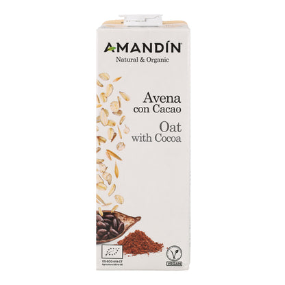 Bebida de Avena Con Cacao Bio Amandin 1L