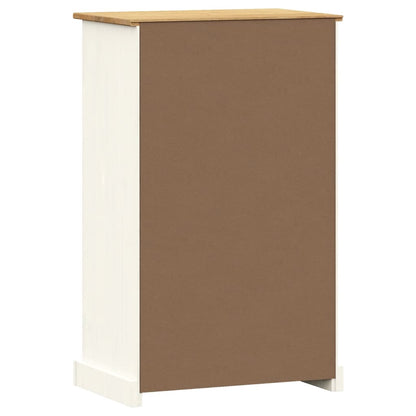 Zapatero Vigo Madera Maciza De Pino Blanco 60x35x96 Cm / Vetonek_3