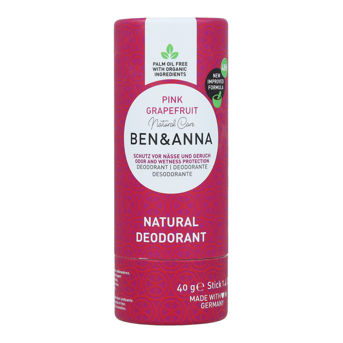 Desodorizante (resíduo zero) Ben&amp;Anna PinkGrapefruit 40 g