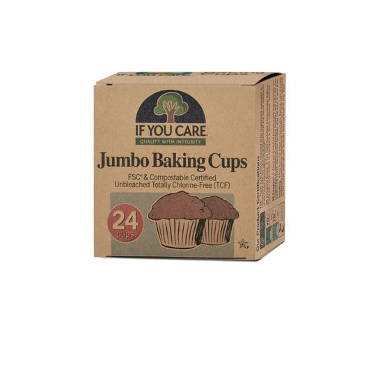 Moldes de magdalenas de papel grandes If you care 24 uds