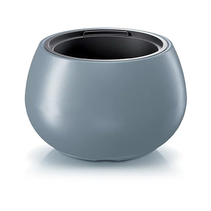 Maceta Heos 18l., Con Depósito, Dimensiones (mm) 370x370x230, Color Gris Claro_0