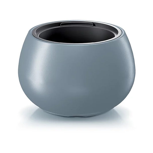 Maceta Heos 18l., Con Depósito, Dimensiones (mm) 370x370x230, Color Gris Claro_0