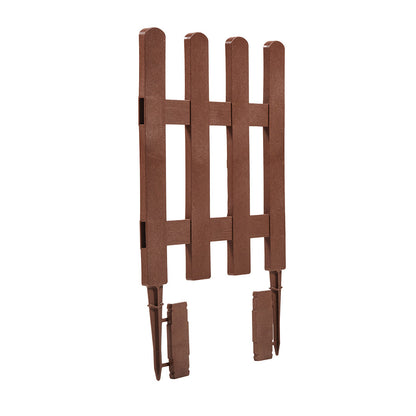 Pack 5 Mini Vallas Clickfence Lop Marrón - Ecológicas Y Versátiles - 0,35x0,55x0,02 M - Multicolor_0