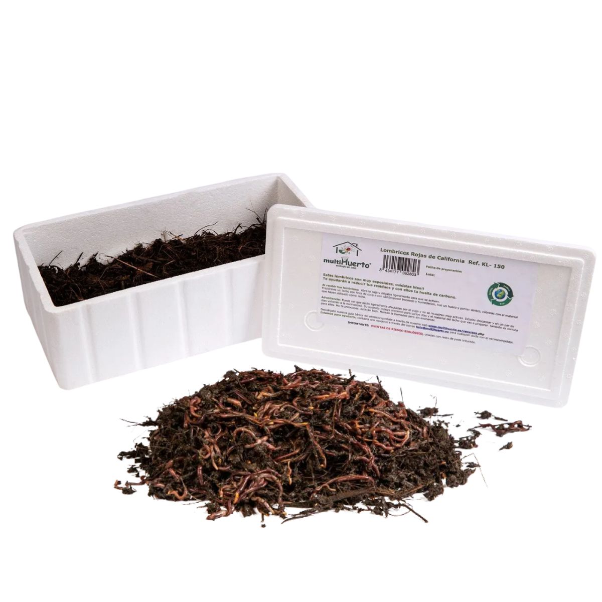 Vermicompostor completo de fruta com minhocas multi-jardim