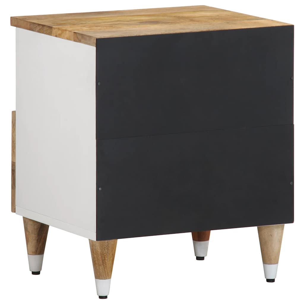 Mesitas De Noche 2 Uds Madera Maciza De Mango 40x33x46 Cm_4
