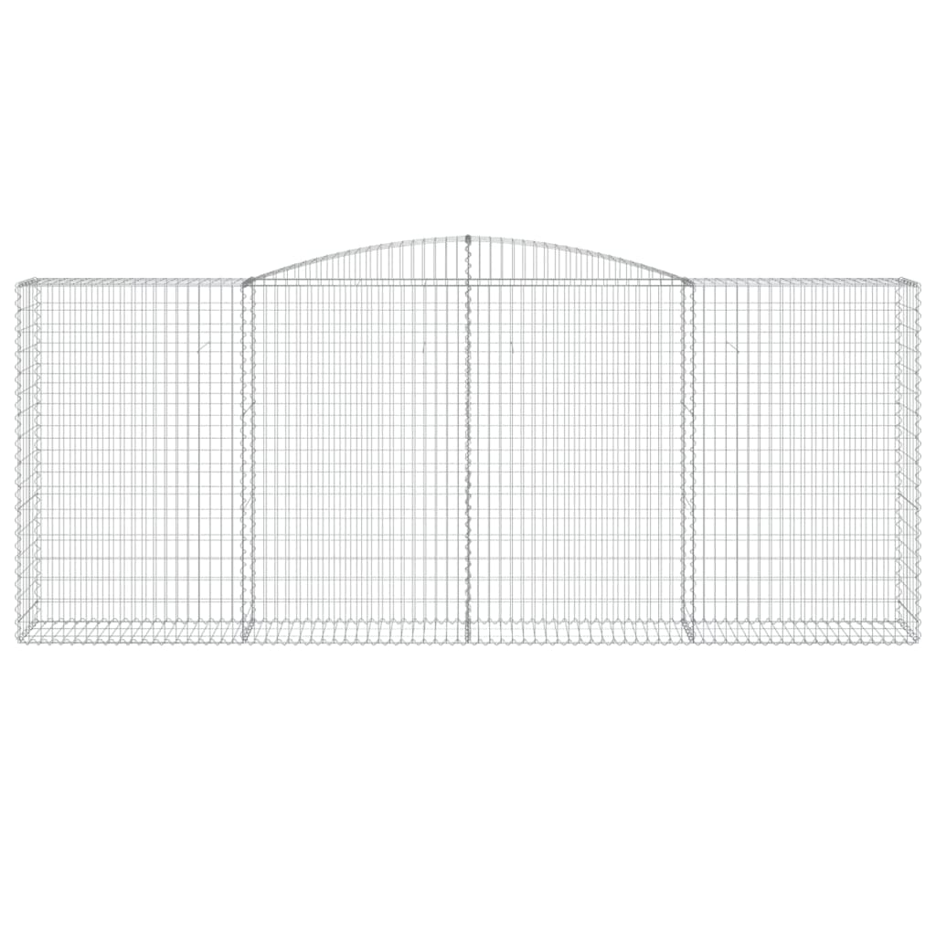 Cestas De Gaviones 7 Uds Forma De Arco Hierro 400x50x160/180 Cm_3