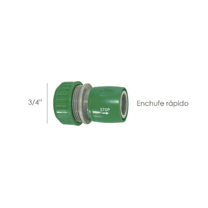 Conector Manguera Plastico 3/4 Con Stop  Blister_1