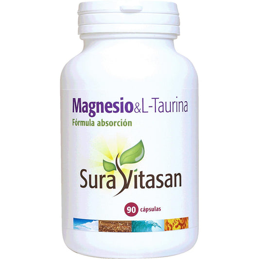 Magnésio L Taurina 90 Cápsulas Sura Vitasan