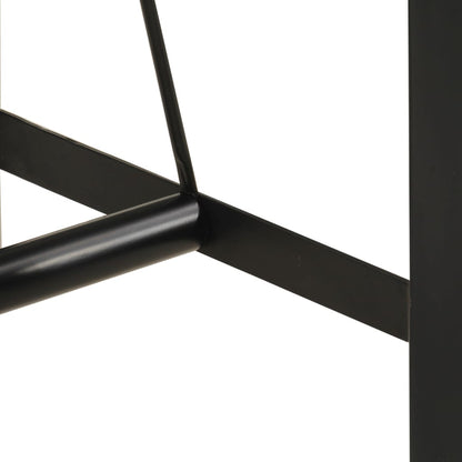 Mesa Alta De Hierro Y Madera Maciza Reciclada 110x55x107 Cm_4