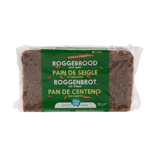 Pão de centeio integral com espelta Terrasana 400g