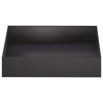 Macetero De Jardín 2 Uds. Negro 80 X 80 X 20 Cm_3