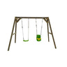 Masgames Xylo Xl Square Wooden Double Swing + Baby Seat.