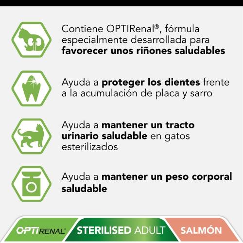 PRO PLAN Gato Esterilizado OPTIRENAL Salmão 1,5 Kg