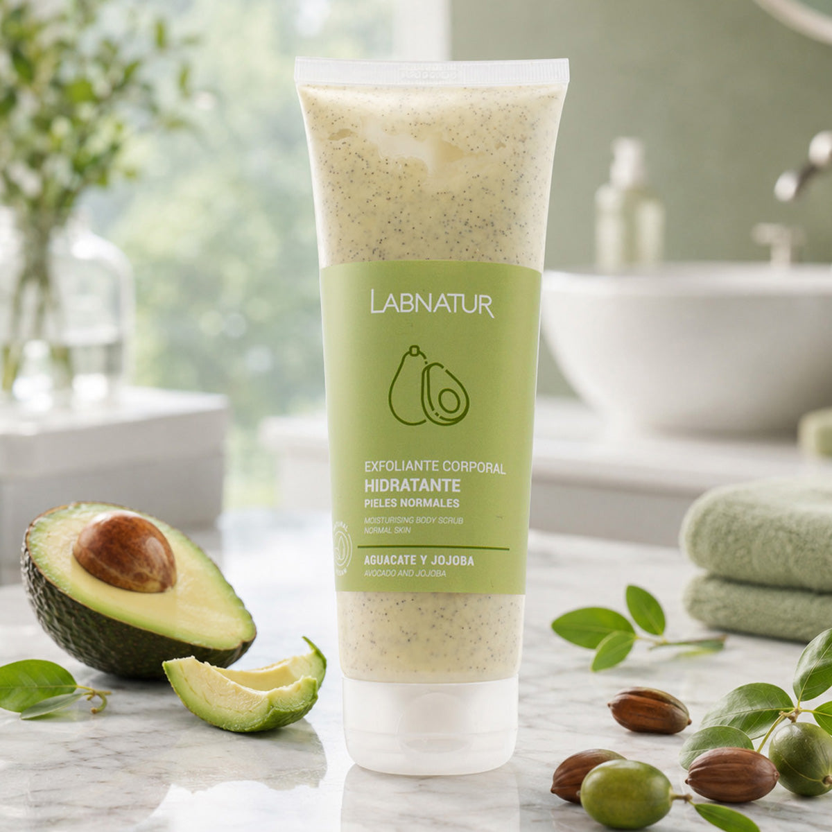 Exfoliante Corporal de Aguacate y Jojoba Labnatur 250 ml | Exfoliación Nutritiva | Piel Seca | Renovación | Vegano_1