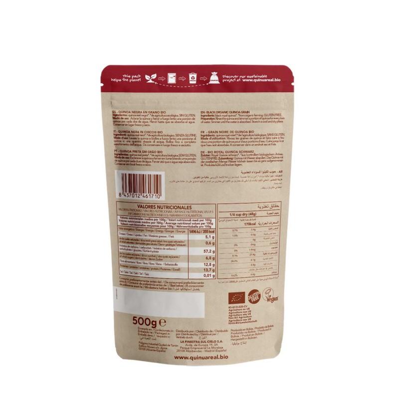 Grãos de quinoa preta Quinoa Real 500 g