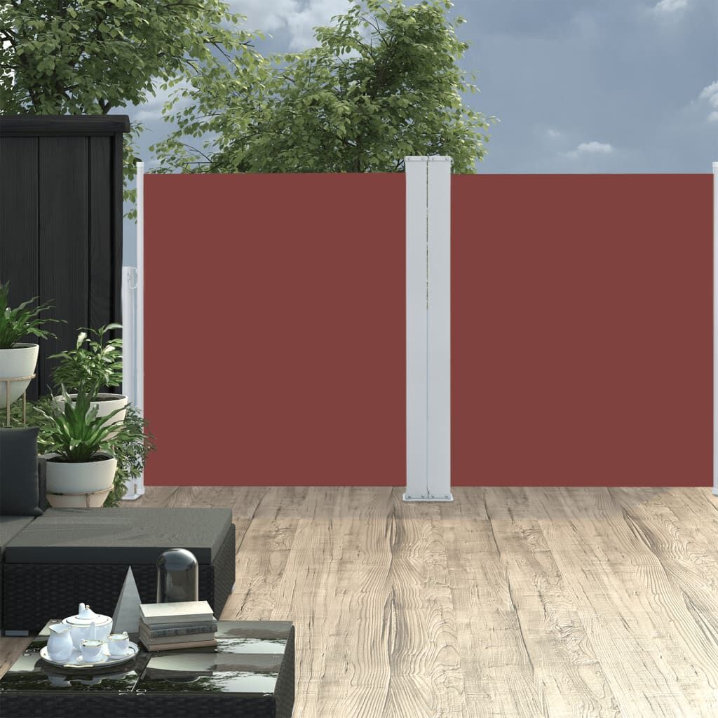 Vidaxl Toldo Lateral Retráctil Marrón 140x600 Cm_1