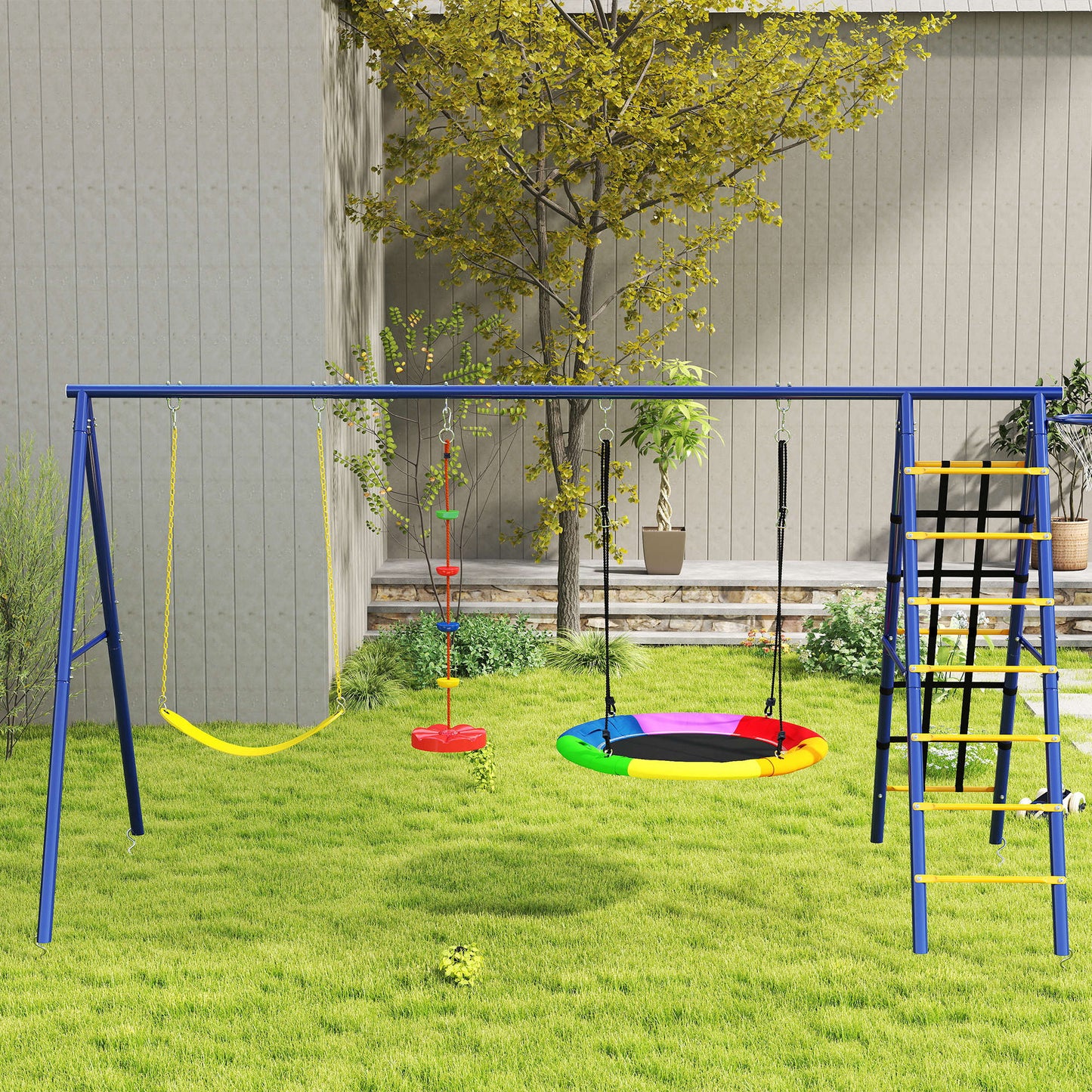 Aiyaplay Columpios Para Niños De +3 Años 6 En 1 350x183x200 Cm Multicolor_1